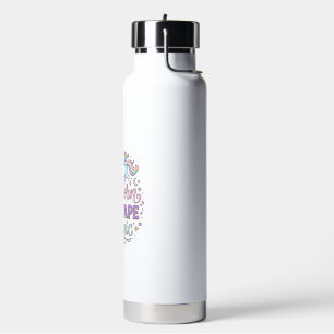 Unicorn Mixtape Magic Adorable Sticker and Shirt D Water Bottle