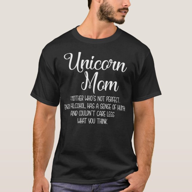 Unicorn Mom farting unicorn  T-Shirt (Front)