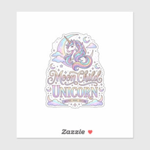 Unicorn Moon Child Unicorn Original Zazzle Design_