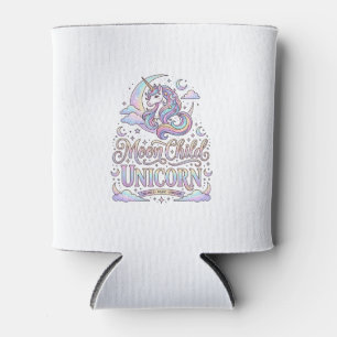 Unicorn Moon Child Unicorn Original Zazzle Design_ Can Cooler