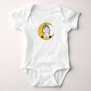 Unicorn Moon Good Night Sweet Animals Unicorns Baby Bodysuit
