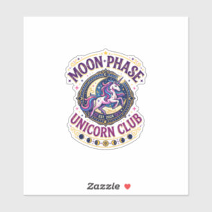 Unicorn Moon Phase Unicorn Club Commercial Shirt G