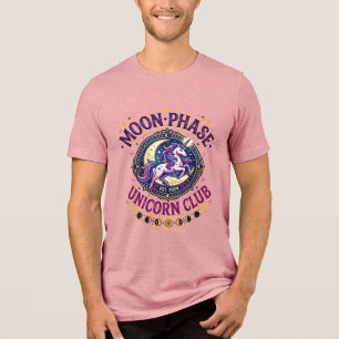 Unicorn Moon Phase Unicorn Club Commercial Shirt G