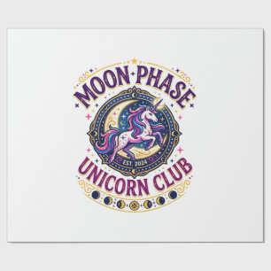 Unicorn Moon Phase Unicorn Club Commercial Shirt G Wrapping Paper