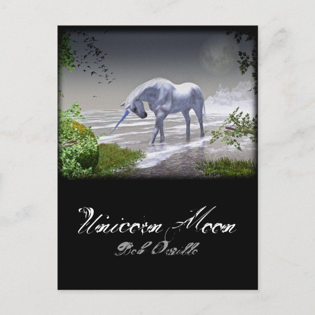 Unicorn Moon Postcard (Front)
