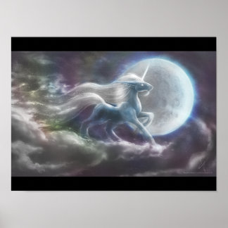 Unicorn Moon Poster