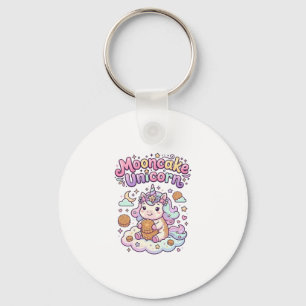 Unicorn Mooncake Unicorn Charming Apparel Graphic_ Keychain