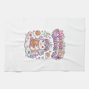 Unicorn Mooncake Unicorn Charming Apparel Graphic_ Kitchen Towel