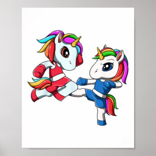 Unicorn Muay Thai - Nak Muay, Kickboxing Gift Poster
