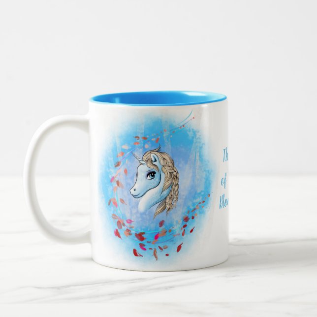 Unicorn Mug Gift - Winter Themed (Left)