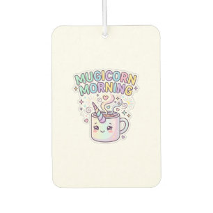 Unicorn Mugicorn Morning Graphic Design Zazzle Des Air Freshener
