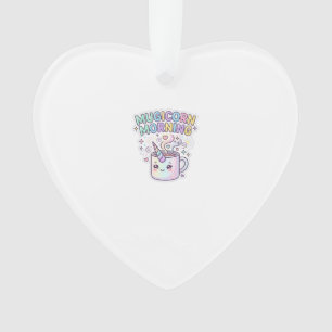 Unicorn Mugicorn Morning Graphic Design Zazzle Des Ornament