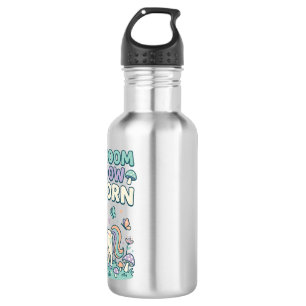 Unicorn Mushroom Meadow Unicorn Trendy T-Shirt Des 532 Ml Water Bottle