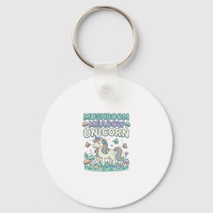 Unicorn Mushroom Meadow Unicorn Trendy T-Shirt Des Keychain