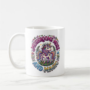Unicorn Mushrooms Moss and Magic Commercial Shirt Coffee Mug