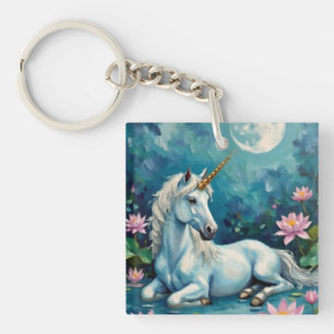 Unicorn Mystic Garden Keychain