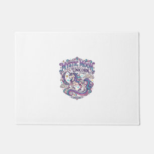 Unicorn Mystic Moon Unicorn Colourful Doormat