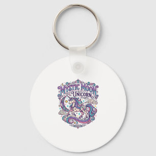 Unicorn Mystic Moon Unicorn Colourful Keychain