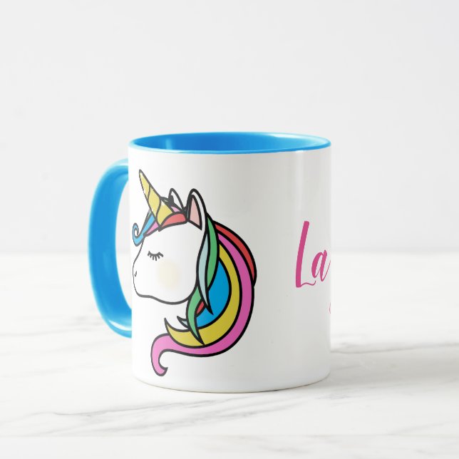 unicorn name mug (Front Left)
