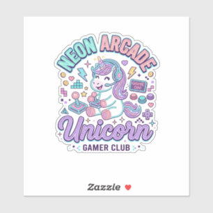 Unicorn Neon Arcade Unicorn Retro Style Product Gr