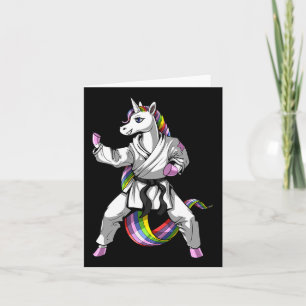 Unicorn Ninja Karate Martial Art Kickboxing Taekwo Card