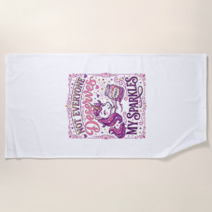 Unicorn Not Everyone Deserves My Sparkles Stylish Beach Towel