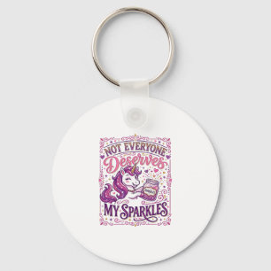 Unicorn Not Everyone Deserves My Sparkles Stylish Keychain