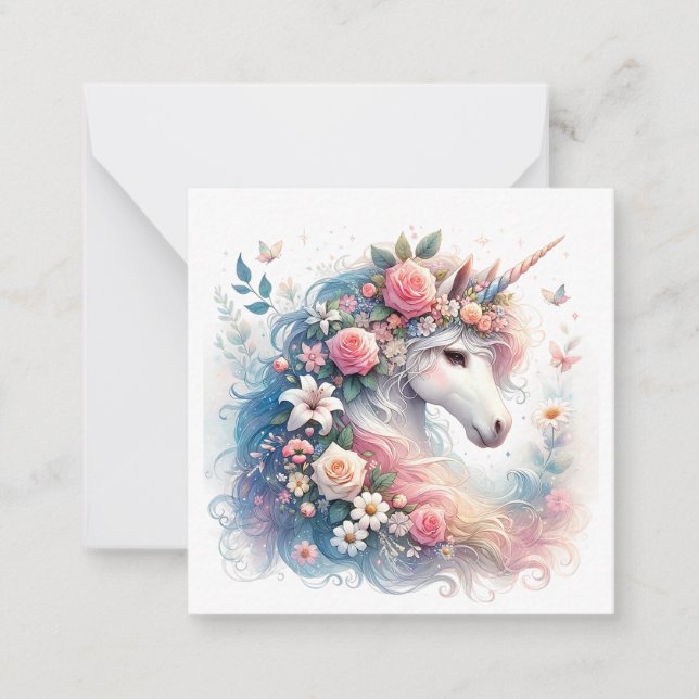 Unicorn Note Card (Front)