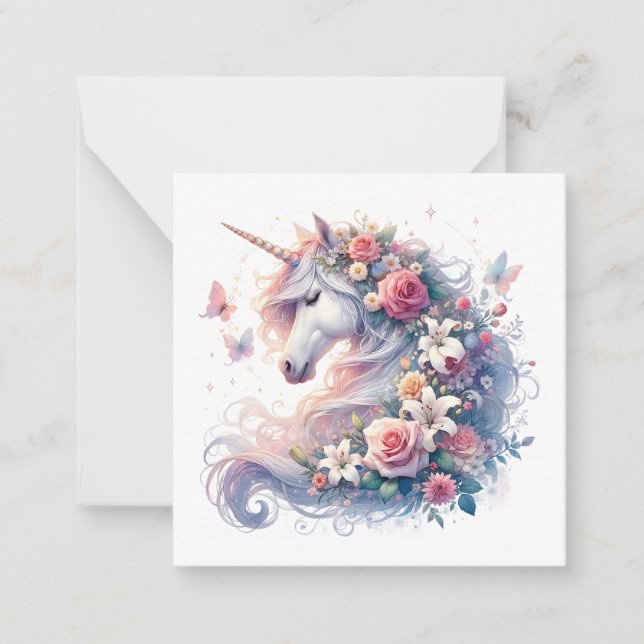 Unicorn Note Card (Front)