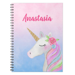 Unicorn Notebooks (Personalized with Name)