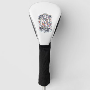 Unicorn Nurse by Day Unicorn by Heart White Backgr Golf Head Cover