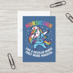Unicorn Nurse Energy Bright and Magical Business Card