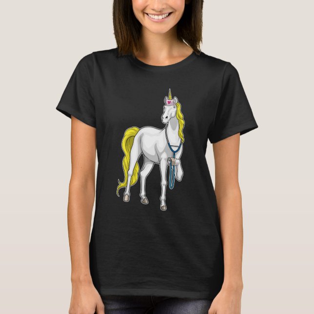 Unicorn Nurse Stethoscope T-Shirt (Front)