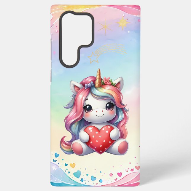 Unicorn of Love Heartwarming Magic Samsung Case (Back)