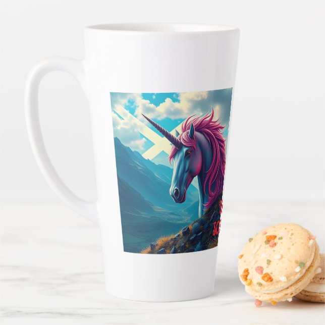  Unicorn of Scotland  Latte Mug (In Situ)