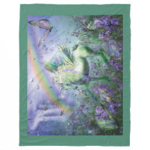 Unicorn Of The Buttys Art Fleece Blanket