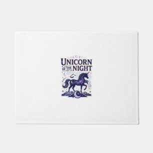 Unicorn of the Night Graphic Design Zazzle Design_ Doormat