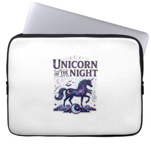 Unicorn of the Night Graphic Design Zazzle Design_ Laptop Sleeve