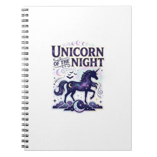 Unicorn of the Night Graphic Design Zazzle Design_ Notebook