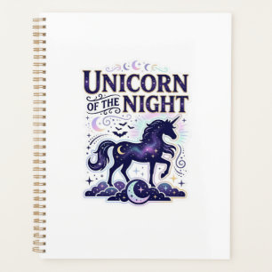 Unicorn of the Night Graphic Design Zazzle Design_ Planner