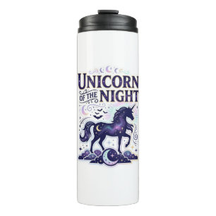 Unicorn of the Night Graphic Design Zazzle Design_ Thermal Tumbler