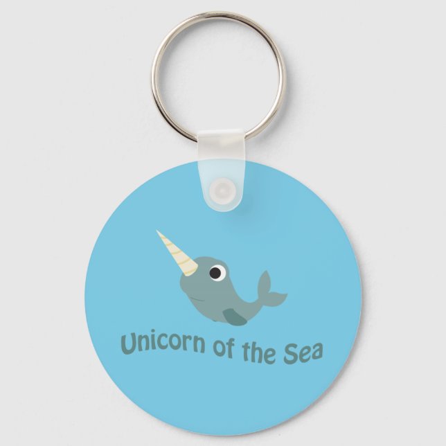 Unicorn of the Sea Keychain (Front)