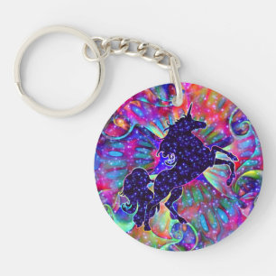 UNICORN OF THE UNIVERSE multicolored Keychain