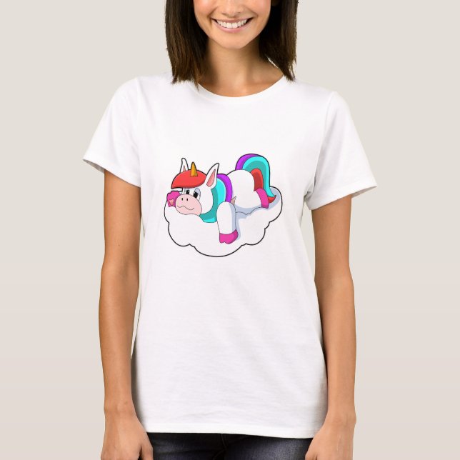 Unicorn on Clouds T-Shirt (Front)