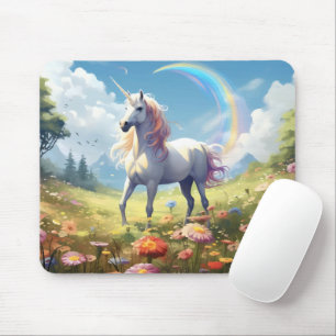 Unicorn on Meadow Mouse Pad
