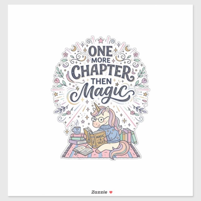 Unicorn One More Chapter Then Magic Print Ready Ma (Sheet)