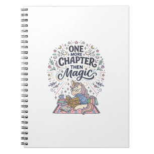 Unicorn One More Chapter Then Magic Print Ready Ma Notebook