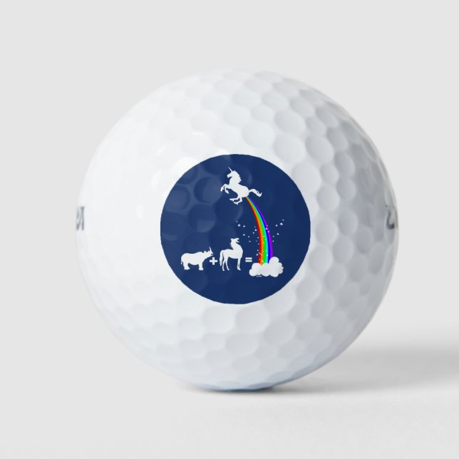 Unicorn origin golf balls (Front)