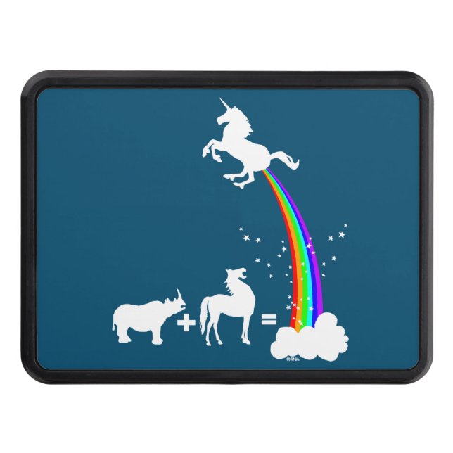 Unicorn origin trailer hitch cover (Front)