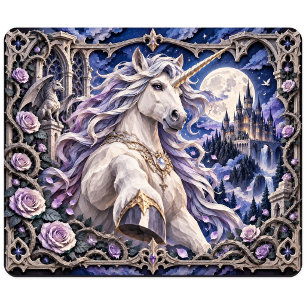 Unicorn, Paper Cut Monster Mouse Pad